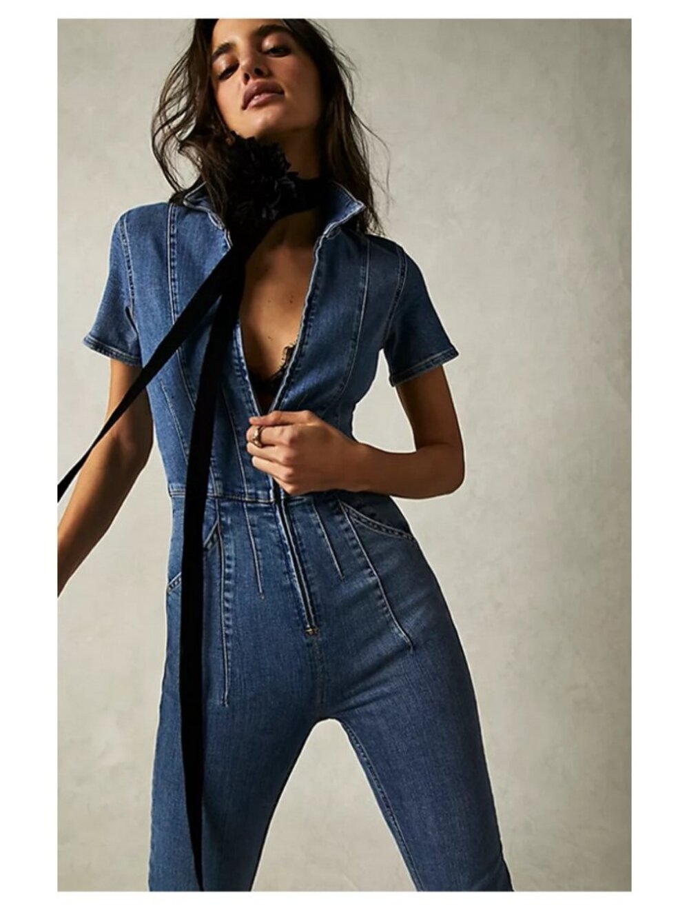 We The Free Jayde Flare Jumpsuit Sample - Size 4 - NWT